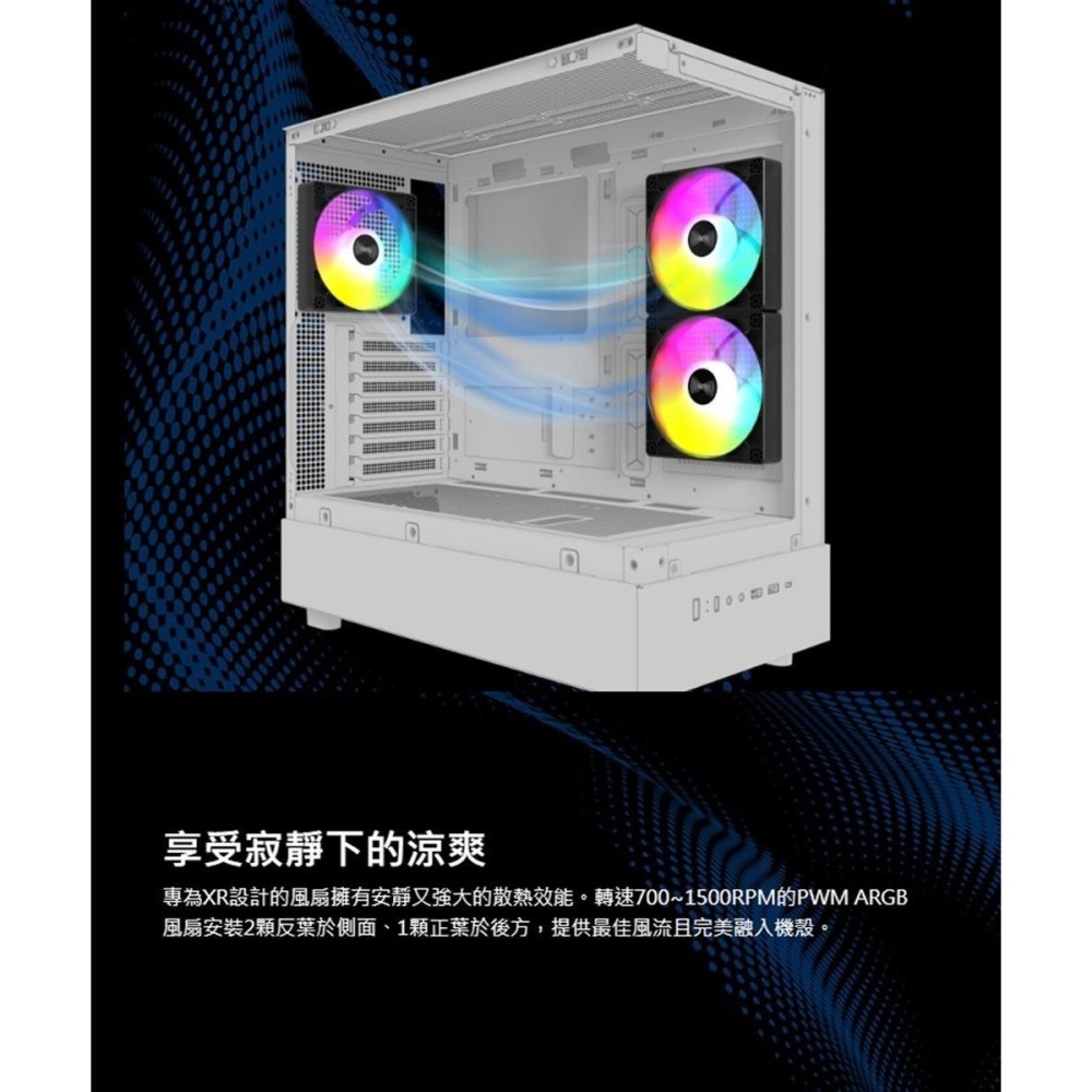 ~協明~ MONTECH 君主 XR 全景玻璃透側機殼 內建風扇側2後1 無A柱-細節圖8