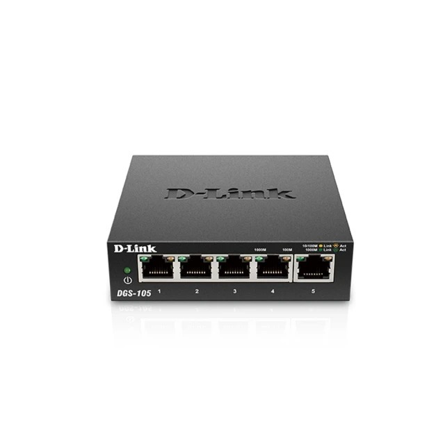 ~協明~ D-Link DGS-105  5埠 Gigabit 桌上型10/100/1000 高速乙太網路交換器-細節圖2