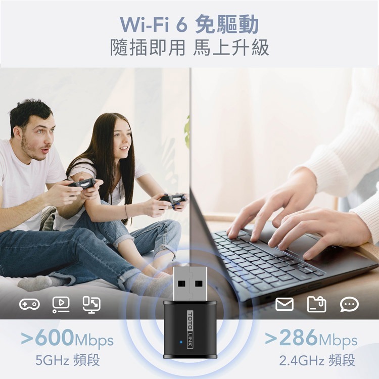 ~協明~ TOTOLINK X900USM AX900 Wi-Fi 6 USB迷你無線網卡-細節圖4