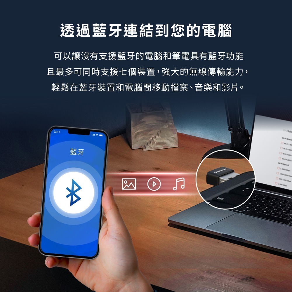 ~協明~ Mercusys 水星MA530 微型USB 迷你藍牙5.3接收器-細節圖5