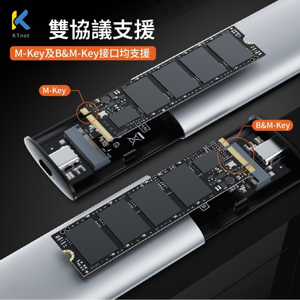 ~協明~ EM600 M.2 SSD NVME/SATA雙協議鋁合金外接盒-細節圖2