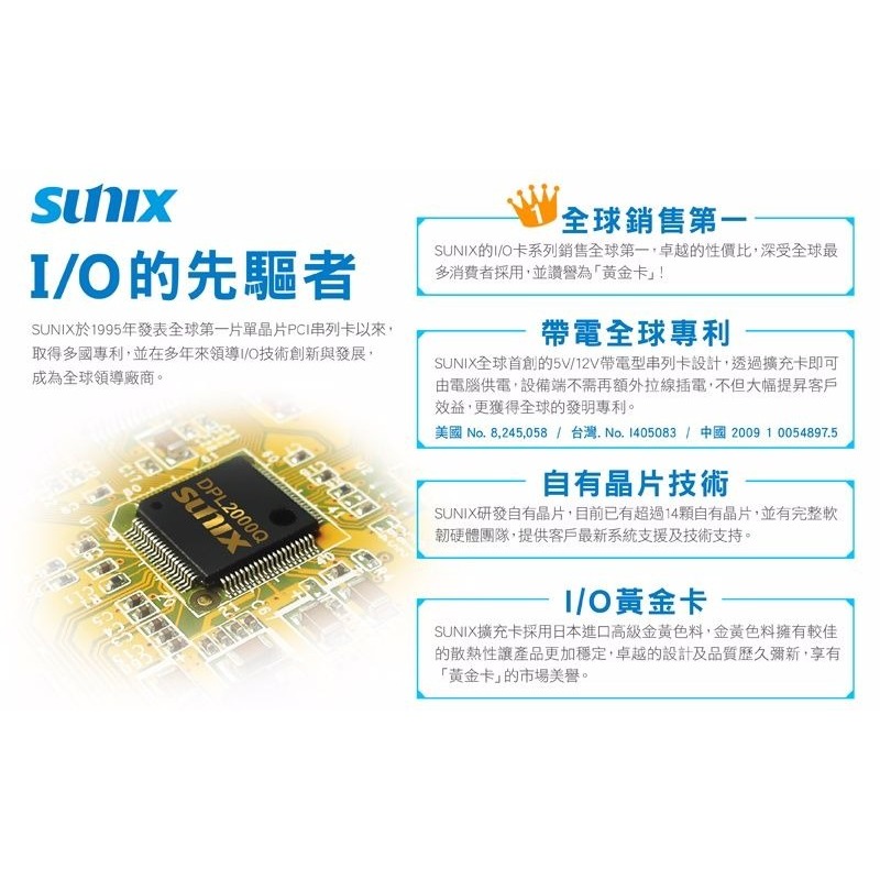 ~協明~ SUNIX 1埠RS-232 & 1埠Parallel PCI Express擴充卡 MIO6469A 拆機品-細節圖5