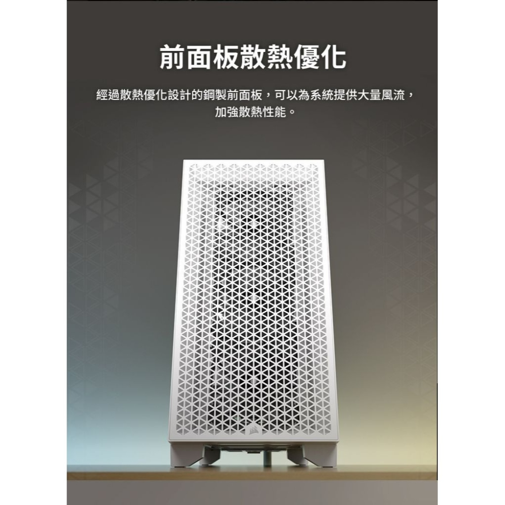 ~協明~ CORSAIR 海盜船 3000D 白 機殼-細節圖8
