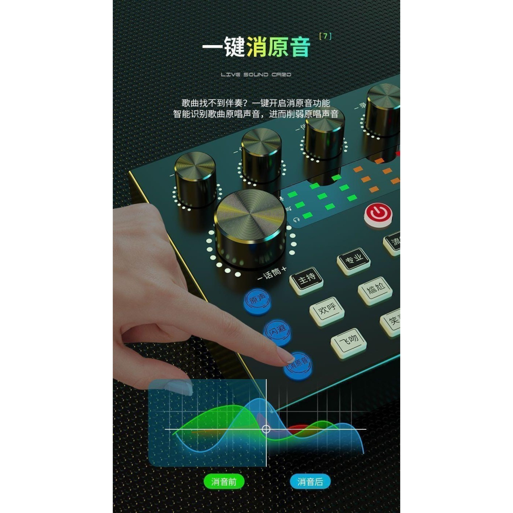 ~協明~ V8S 直播聲卡 專業級音效處理，打造完美直播體驗-細節圖11