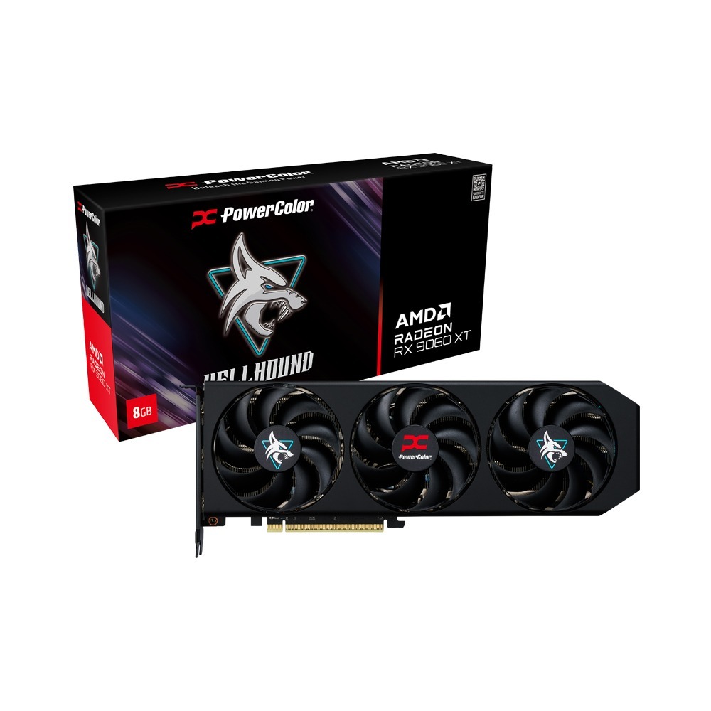 ~協明~ 撼訊 Hellhound AMD Radeon RX 9060 XT 8GB GDDR6 顯示卡 台灣製-細節圖2