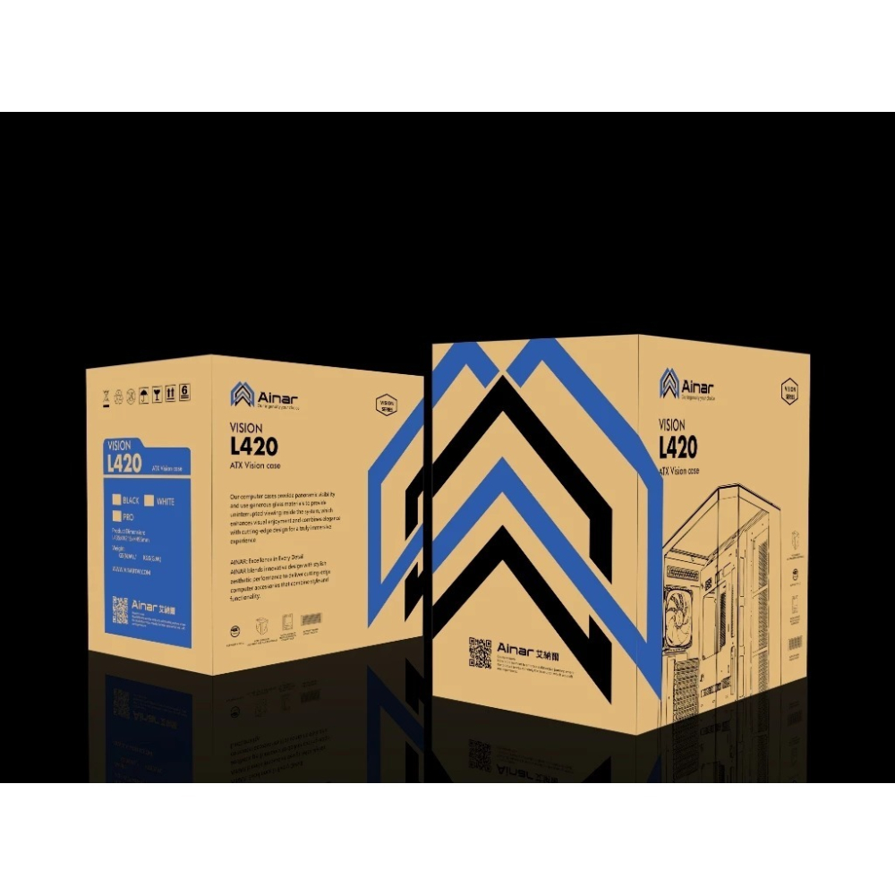 ~協明~ AINAR 艾納爾 VISION L420 電競機殼 背插式 ATX 玻璃海景-細節圖2