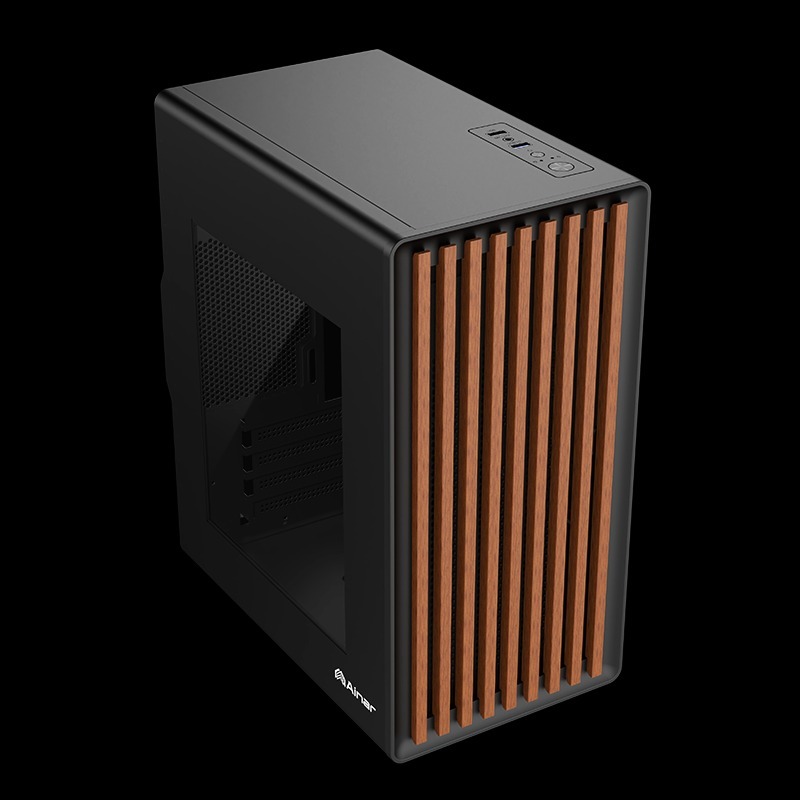 ~協明~ AINAR艾納爾 MOKU7 M-ATX機殼 實木紋理質感 玻璃側板-細節圖3