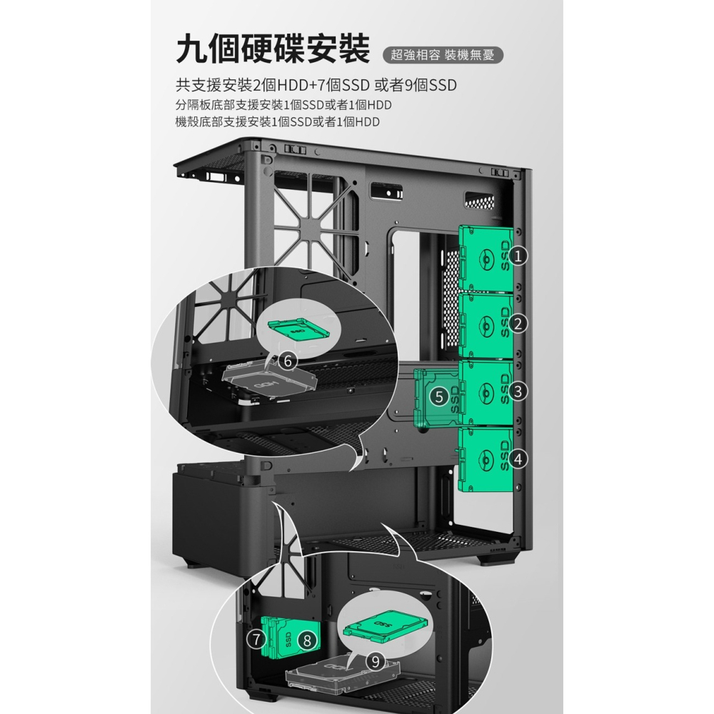 ~協明~ infotec MR-T80 魅影 玻璃機殼 ARGB風扇 曲面面板-細節圖9