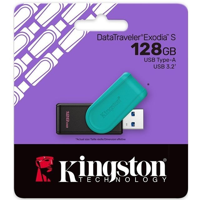 ~協明~ Kingston 金士頓128GB DataTraveler Exodia S DTXS USB3.2 隨身碟-規格圖3