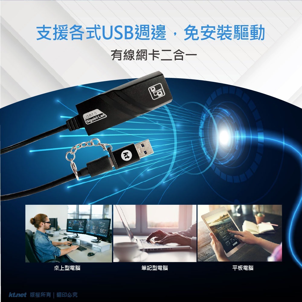 ~協明~ LC1000 USB3.0 TYPEC/USB GIGA高速網路卡-細節圖3