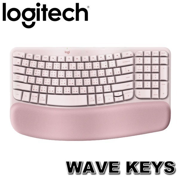 【MR3C】現貨含稅 羅技 WAVE KEYS 人體工學鍵盤 wave keys 無線藍牙鍵盤 台灣公司貨 中文注音版-規格圖1