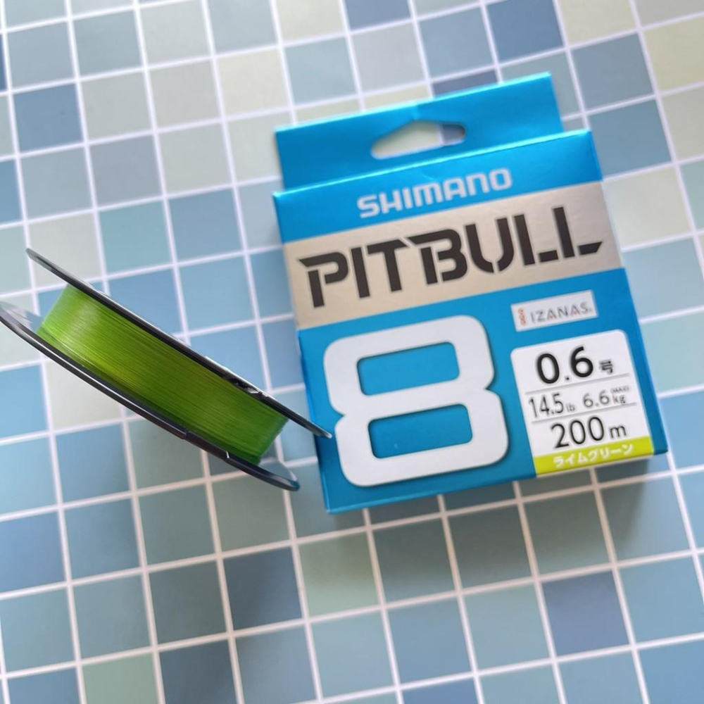 SHIMANO PITBULL 8股編織PE線200M #0.6/0.8/1.0/1.2 磯釣母線PE線海釣