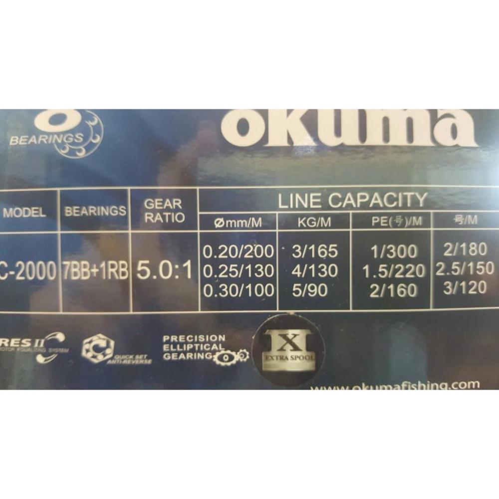 OKUMA 凱莫斯-紡車式捲線器 雙線杯~ 1000型/2000型/4000型 買再送#3~6尼龍線喔~-細節圖6