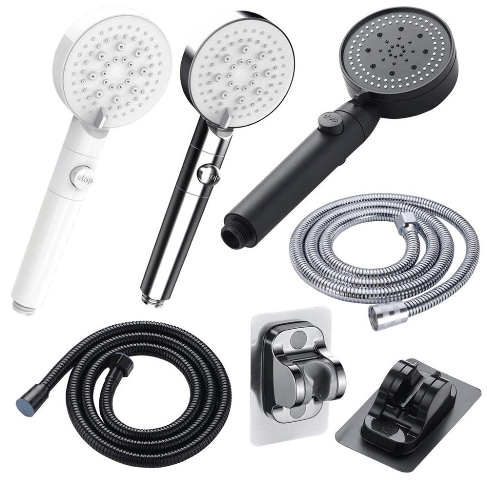 五檔增壓大出水蓮蓬頭 蓮蓬頭 花灑 加壓蓮蓬頭 省水蓮蓬頭 洗澡蓮蓬頭 蓮蓬頭 花灑 淋浴管 增壓花灑淋浴噴頭蓮蓬頭-細節圖2