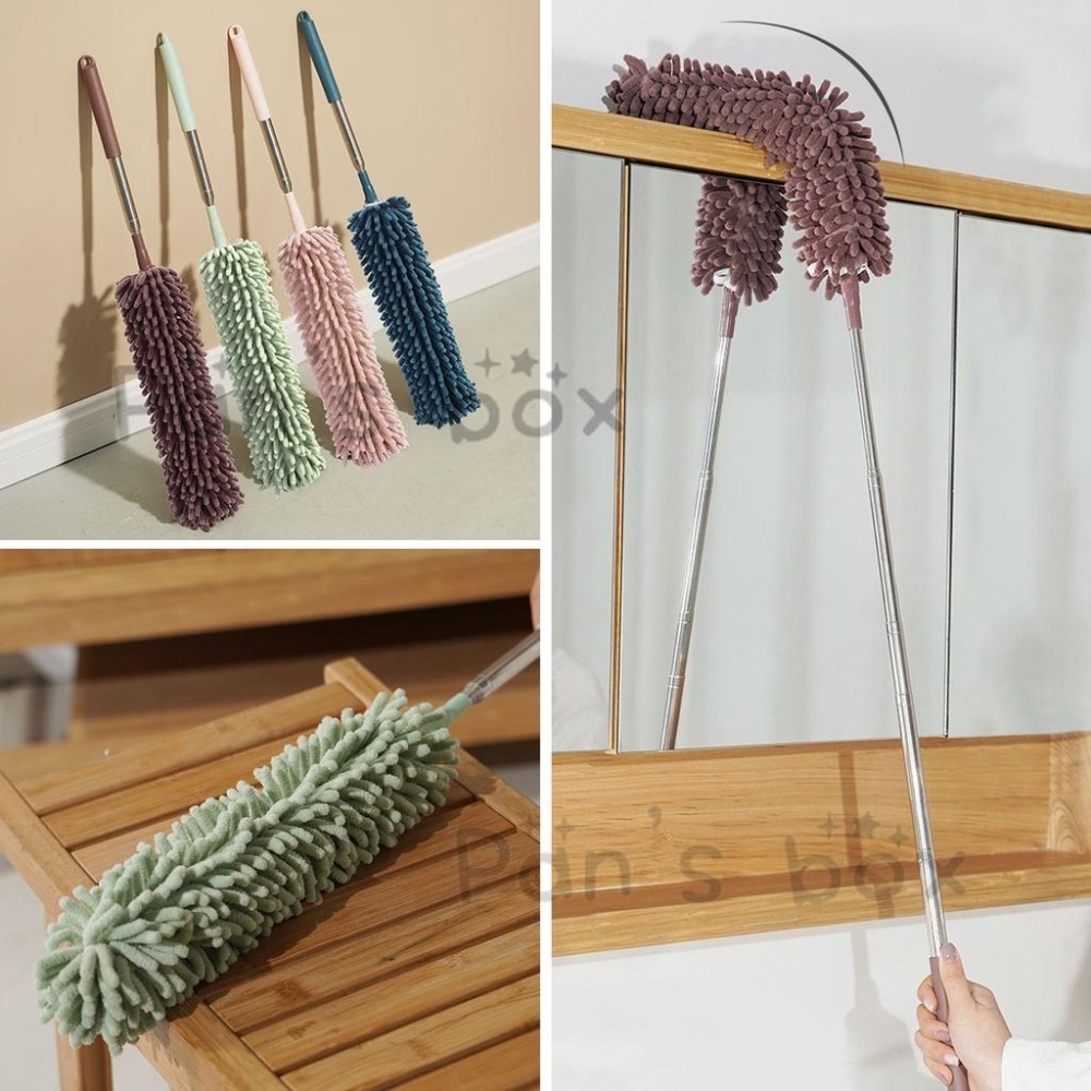 雪尼爾伸縮除塵撢 除塵撢 雞毛撢子 靜電 除塵刷 撢子 雞毛撢子 灰塵撢 雞毛撢 灰塵刷 伸縮刷 除塵毯 乾濕兩用-細節圖6