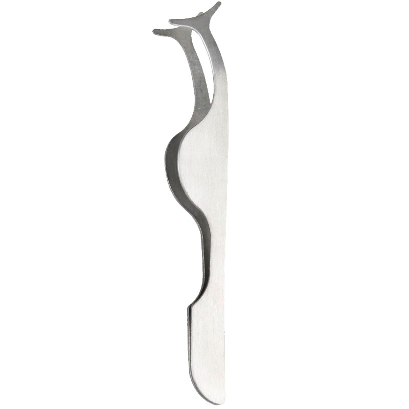 假睫毛輔助夾 假睫毛夾 假睫毛夾子 半月睫毛夾 睫毛夾 輔助夾 假睫毛鑷子 鑷子 夾子 不銹鋼 假睫毛 眼睫毛 睫毛夾-細節圖2