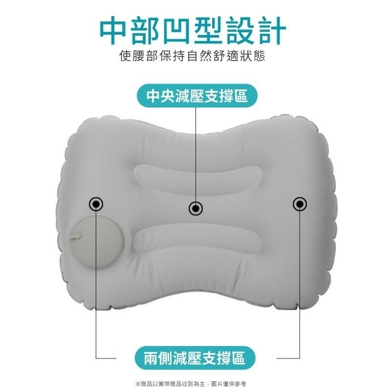 按壓自動充氣枕 自動充氣U型枕 按壓式頭枕 飛機枕 充氣枕 攜便式 頸枕 午休枕 辦公室頭枕 頭枕 旅行必備 露營 午休-細節圖4