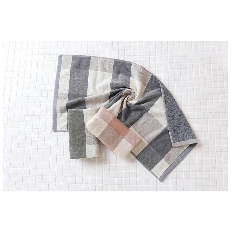 格子純棉布 🌱 柔軟 吸水洗臉 英倫格 無印風純棉復古大格子 透氣柔軟 日式格子 情侶 成人-細節圖2