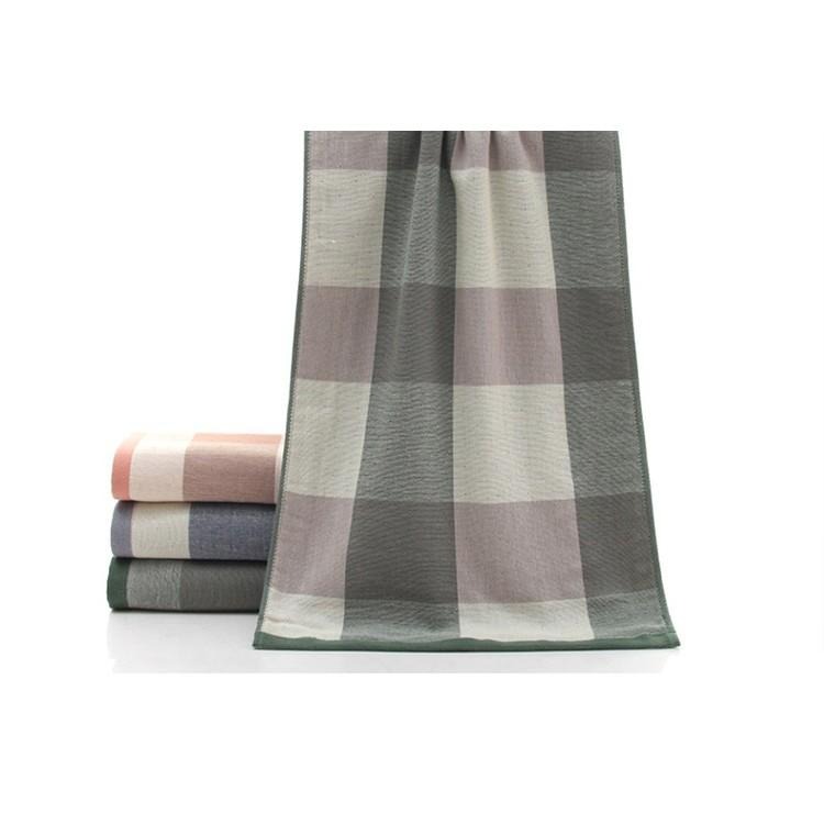 格子純棉布 🌱 柔軟 吸水洗臉 英倫格 無印風純棉復古大格子 透氣柔軟 日式格子 情侶 成人-細節圖5