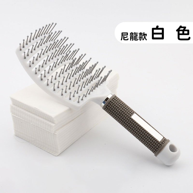 大彎鬃毛排骨梳 💖 梳子 鬃毛梳 按摩大彎梳 頭皮按摩 防靜電耐高溫 美髮造型梳 弧形蓬鬆氣墊梳 大背頭油頭梳 捲髮梳-規格圖8