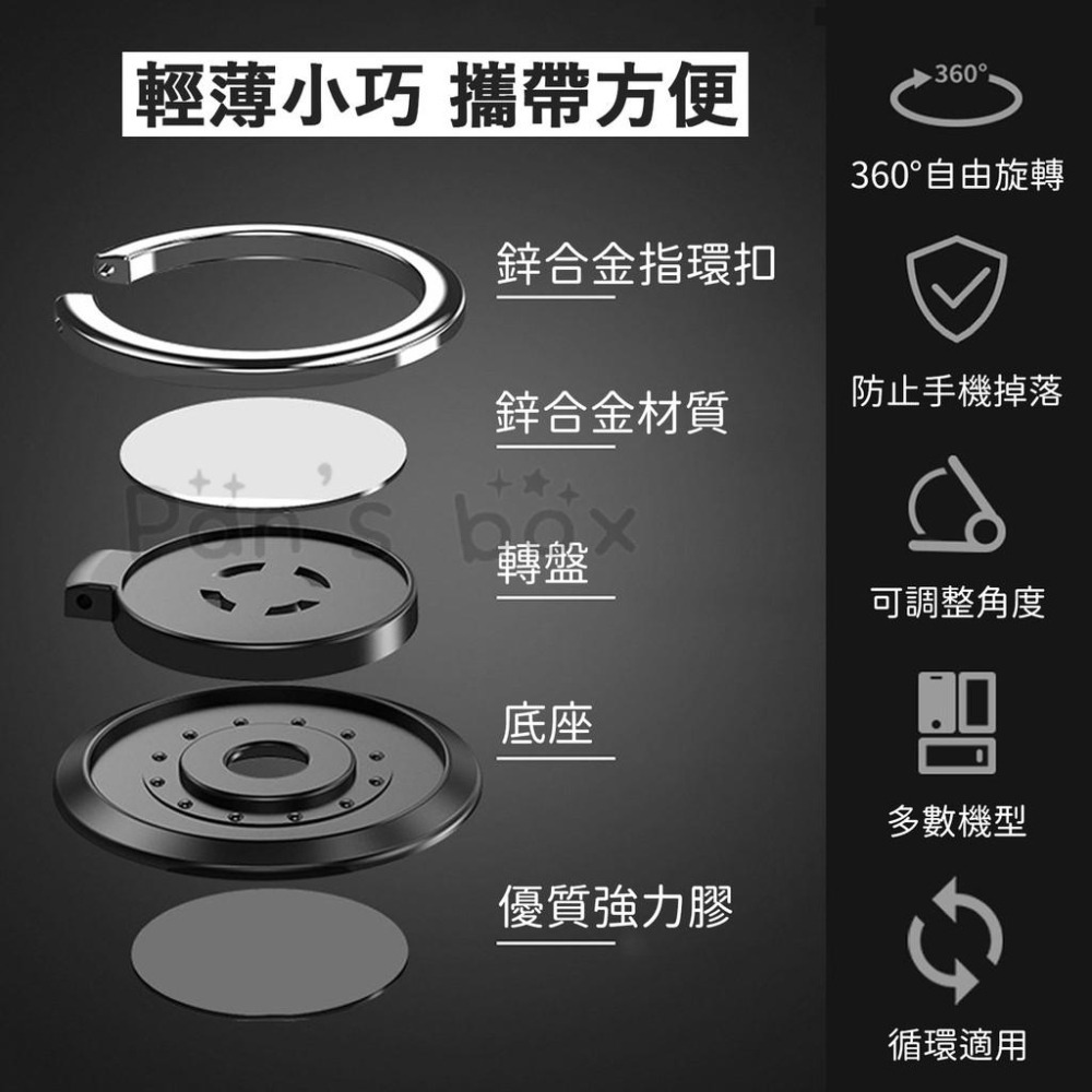 手機指環扣 指環支架 指環扣手機支架 手機扣環 扣環支架 背貼支架 超薄金屬指環扣-細節圖2