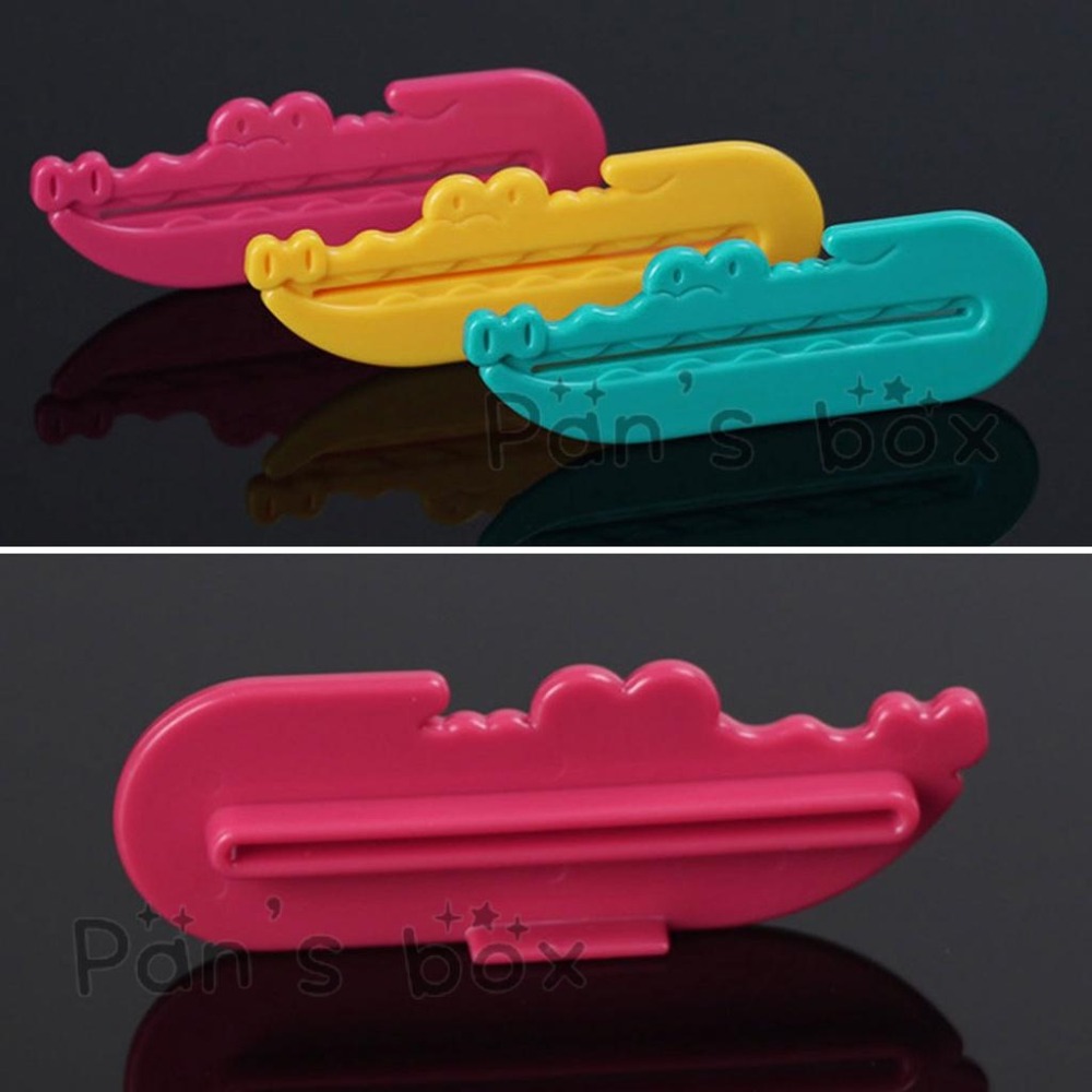 鱷魚牙膏夾 一組三入 日本熱賣 擠牙膏器 擠芥末醬 擠洗面乳 專用 擠牙膏 牙膏夾 軟管擠壓器 多用途擠牙膏器 生活幫手-細節圖4