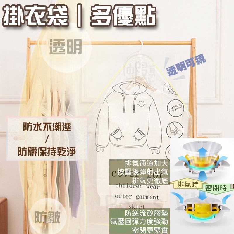 掛式 真空壓縮袋 掛式壓縮袋 掛衣袋 真空袋 壓縮袋 真空收納袋 防塵袋 衣物防塵套 收納壓縮袋 衣物壓縮袋-細節圖4