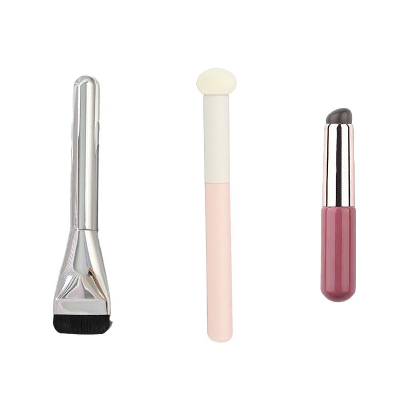 一字型粉底刷 👸🏻 wakemake 小饅頭遮瑕刷 🍄 矽膠唇刷 💄 無瑕遮瑕 無痕超薄 蘑菇頭遮瑕刷 帶蓋矽膠唇刷-細節圖2