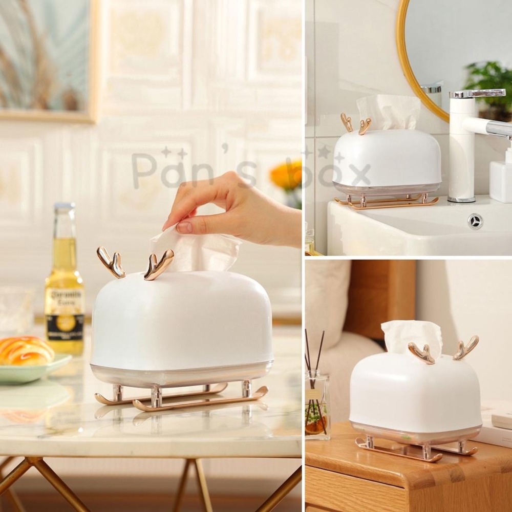 雪橇小鹿面紙盒 🦌 創意面紙盒 衛生紙盒 造型面紙盒 小鹿衛生紙盒 紙巾盒 交換禮物 衛生紙盒 小鹿 聖誕 鹿角 擺飾-細節圖5