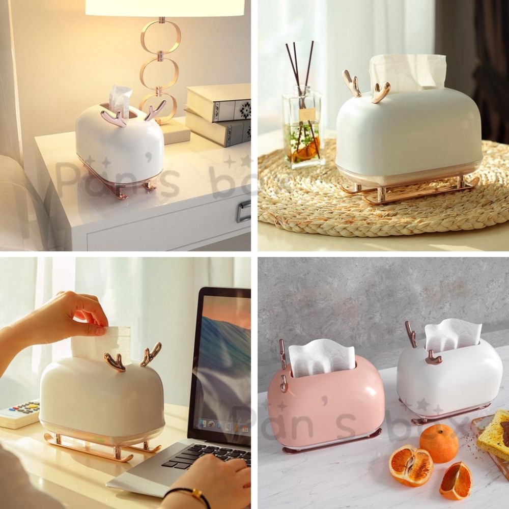 雪橇小鹿面紙盒 🦌 創意面紙盒 衛生紙盒 造型面紙盒 小鹿衛生紙盒 紙巾盒 交換禮物 衛生紙盒 小鹿 聖誕 鹿角 擺飾-細節圖6