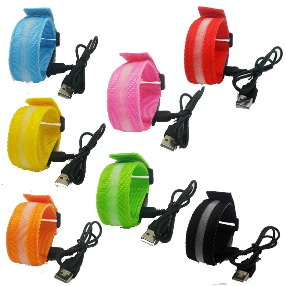 LED運動手臂環 路跑 夜騎 夜跑 LED手環 手腕帶 手臂帶 發光帶 發光環 手環 夜跑配備 慢跑-細節圖7