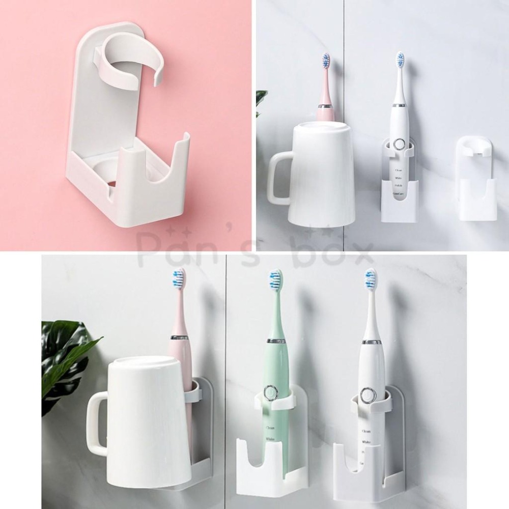 壁掛電動牙刷架 🌱 電動牙刷架 牙刷架 壁掛牙刷架 免打孔收納架 壁掛免打孔牙刷置物架 牙刷收納架 牙刷置物架 置物架-細節圖6