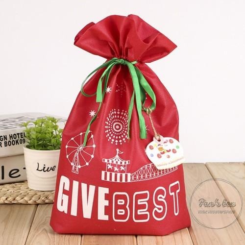 聖誕不織布抽繩禮物袋 紡布聖誕禮物袋 防塵袋 交換禮物包裝 聖誕禮物 耶誕收納袋 {吊牌為拍攝使用} 包裝禮物 聖誕送禮-細節圖6