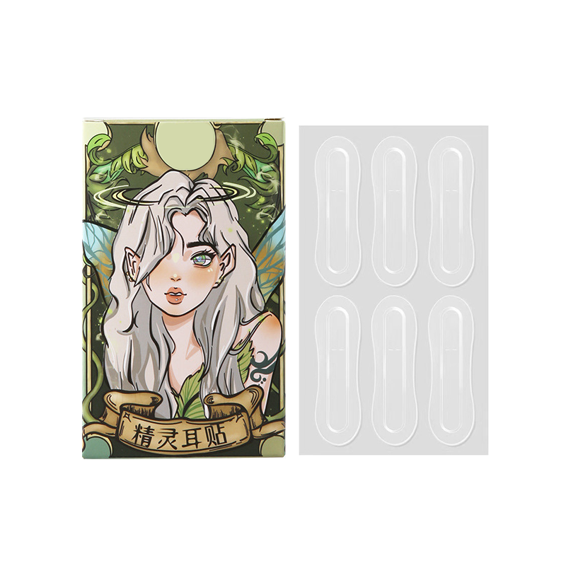 精靈耳貼 👂🏻 一盒12貼 龍骨支撐立耳 小臉神器 瘦臉神器 角色扮演 美容小物 活動表演 cosplay道具 招風-細節圖2