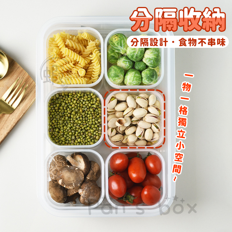 六格保鮮盒 🥬 六格湯盒 凍湯分裝盒 食物分裝盒 密封保鮮盒 微波保鮮盒 食品級保鮮盒 冰箱保鮮盒 水果保鮮盒-細節圖4