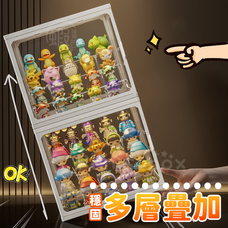 公仔層架 🎎 公仔展示盒 模型展示盒 公仔收納盒 泡泡瑪特 公仔收納 公仔盒 樂高盒 公仔架 收納盒 公仔 扭蛋 盲盒-細節圖6