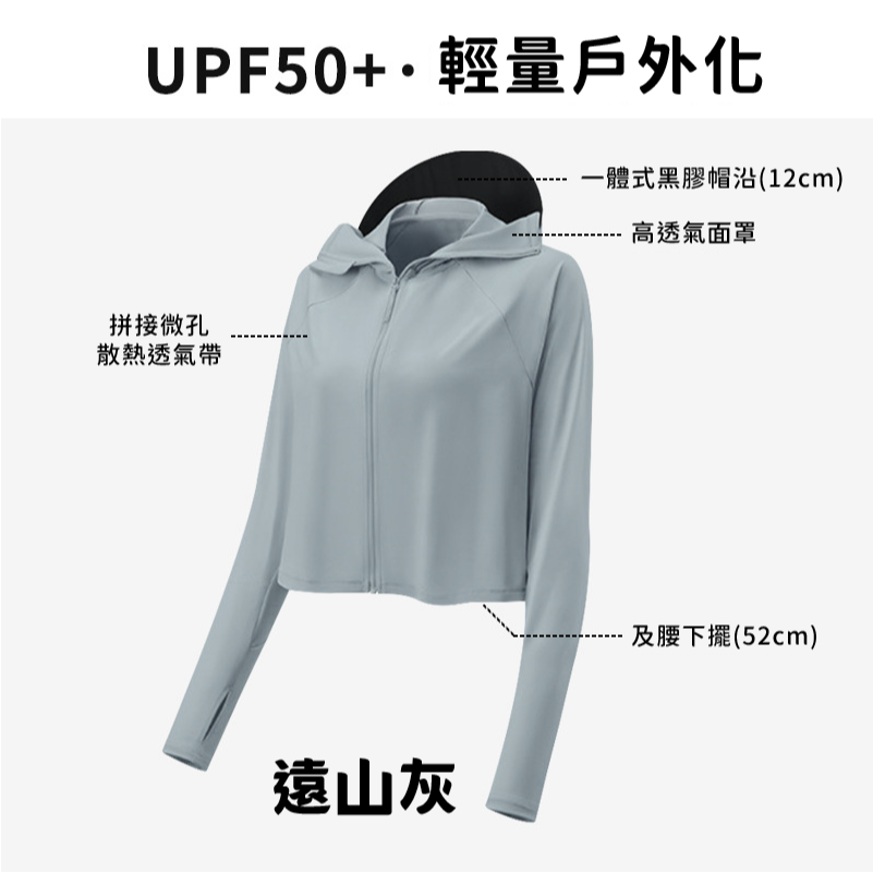 冰絲防曬外套❄ 防曬衣 防曬透氣外套 冰絲外套 防紫外線外套 冰絲防曬衣 超薄防曬衣 涼感外套 抗UV 涼感防曬外套-規格圖8