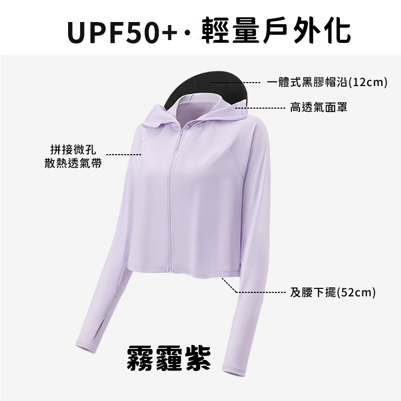 【加強防曬款】冰霧紫 🌞 黑色帽沿