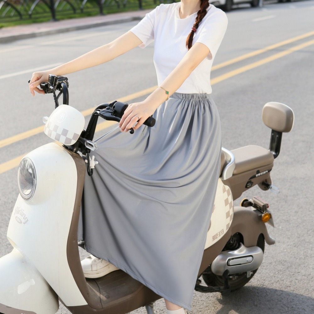騎行防曬裙☀️ 機車防曬裙 涼感裙 防曬裙 涼感防曬 涼感褲裙 冰絲防曬裙 防走光裙 涼感褲裙 騎車裙 圍裙 防曬-規格圖8