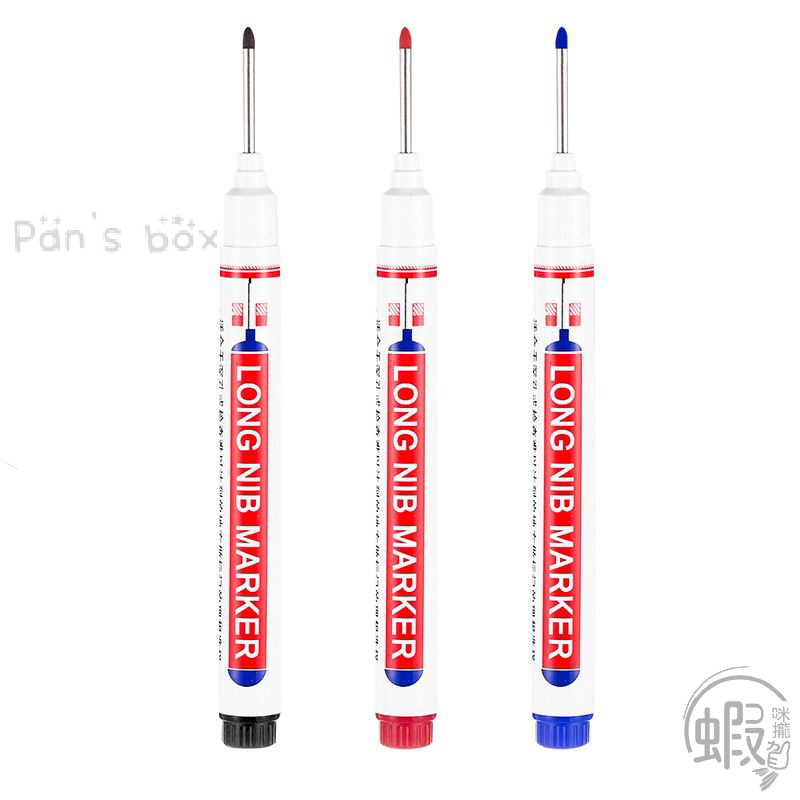 長頭細字記號筆 🖍️ 記號 防水 簽字筆 工程筆 木工記號筆 適用深孔瓷磚 標記筆 衛浴安裝 記號筆 長頭記號筆-細節圖2