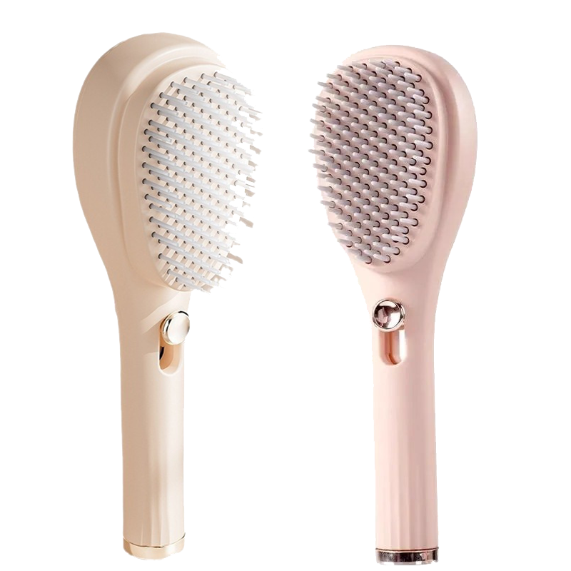 可伸縮美髮梳 💁🏻‍♀️一鍵清潔 頭皮按摩 防靜電氣囊梳 專業美髮梳 美髮工具 防頭髮毛燥 捲髮梳 造型梳 按摩梳-細節圖2