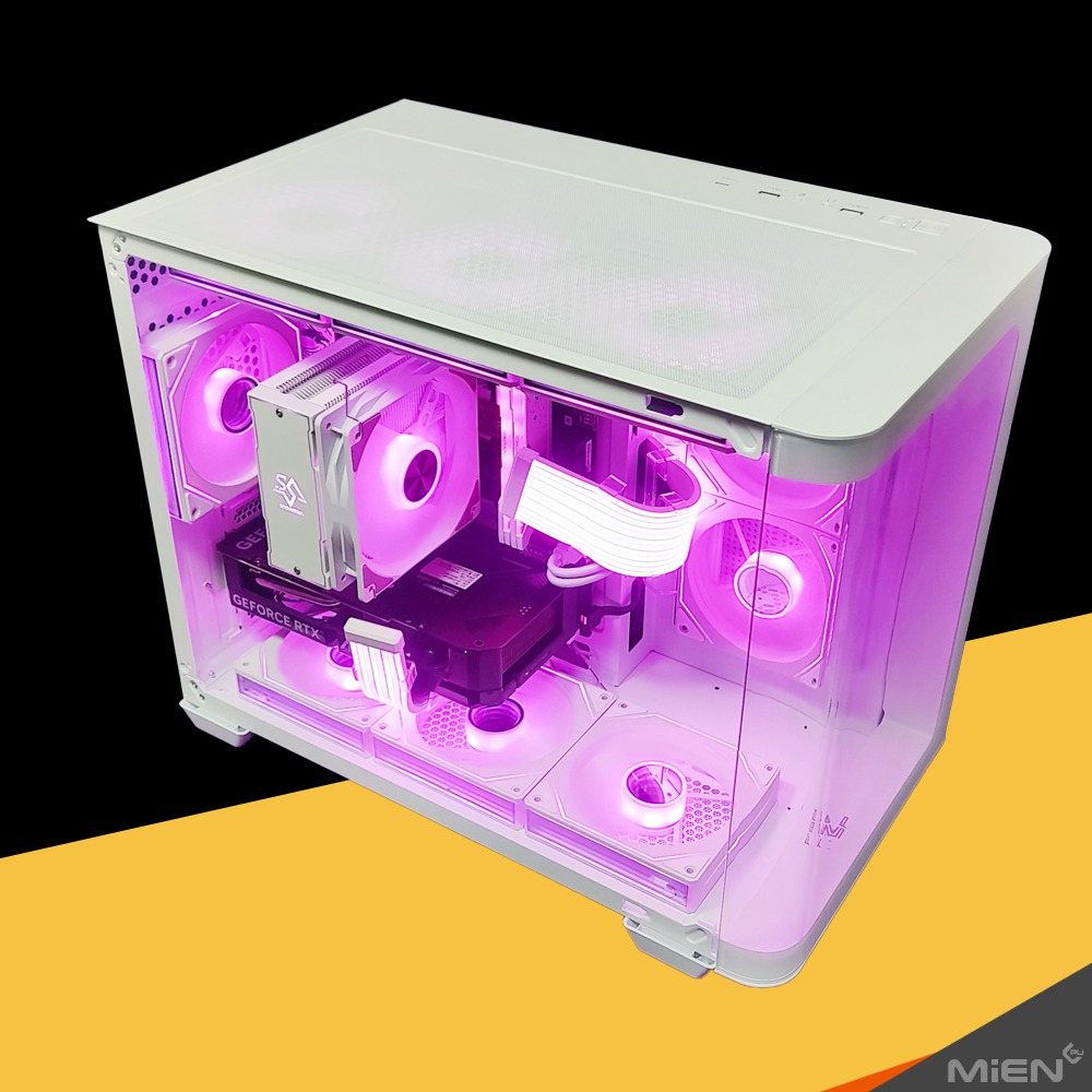 MiEN R7-7700 RTX5060Ti 商務多工遊戲做圖影音剪片多開黑白色機殼米恩電腦主機-細節圖2