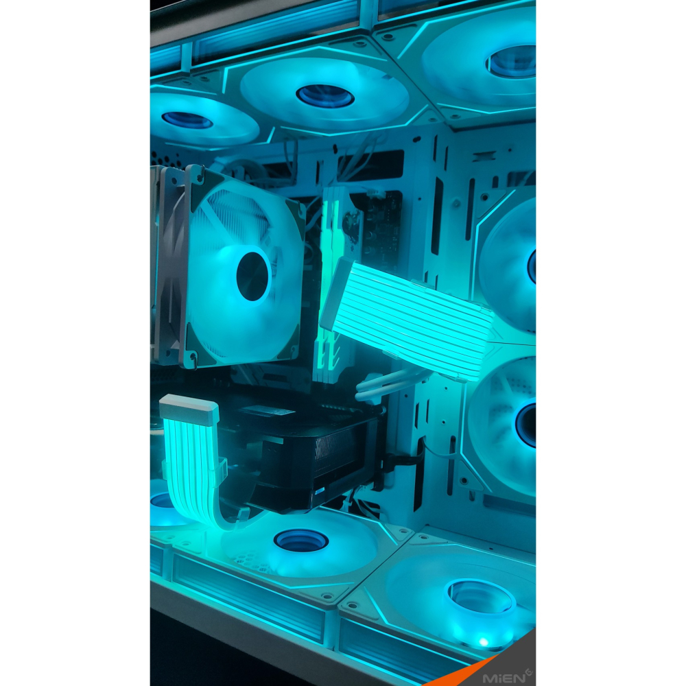 MiEN R7-7700 RTX5060Ti 商務多工遊戲做圖影音剪片多開黑白色機殼米恩電腦主機-細節圖3