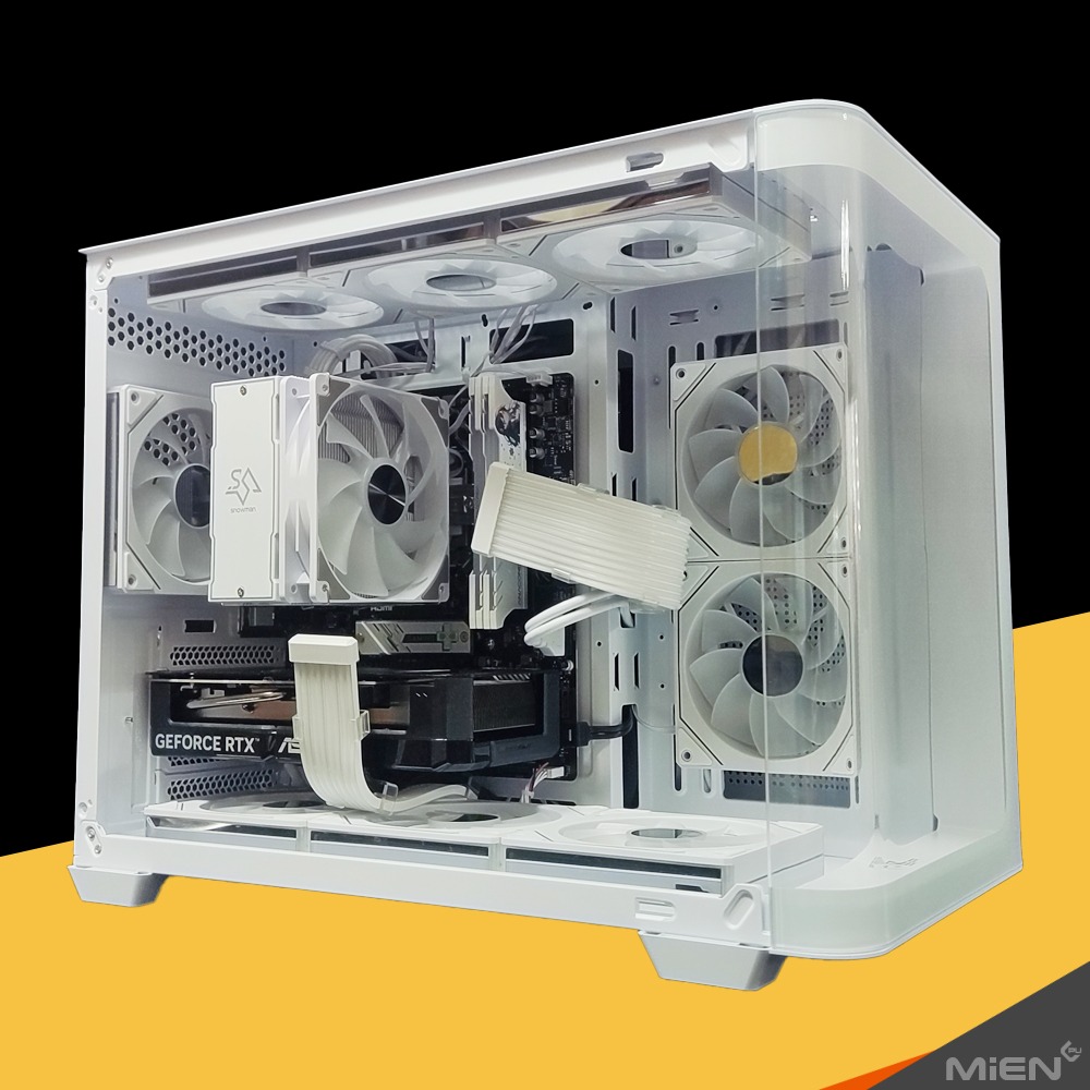 MiEN R7-7700 RTX5060Ti 商務多工遊戲做圖影音剪片多開黑白色機殼米恩電腦主機-細節圖4