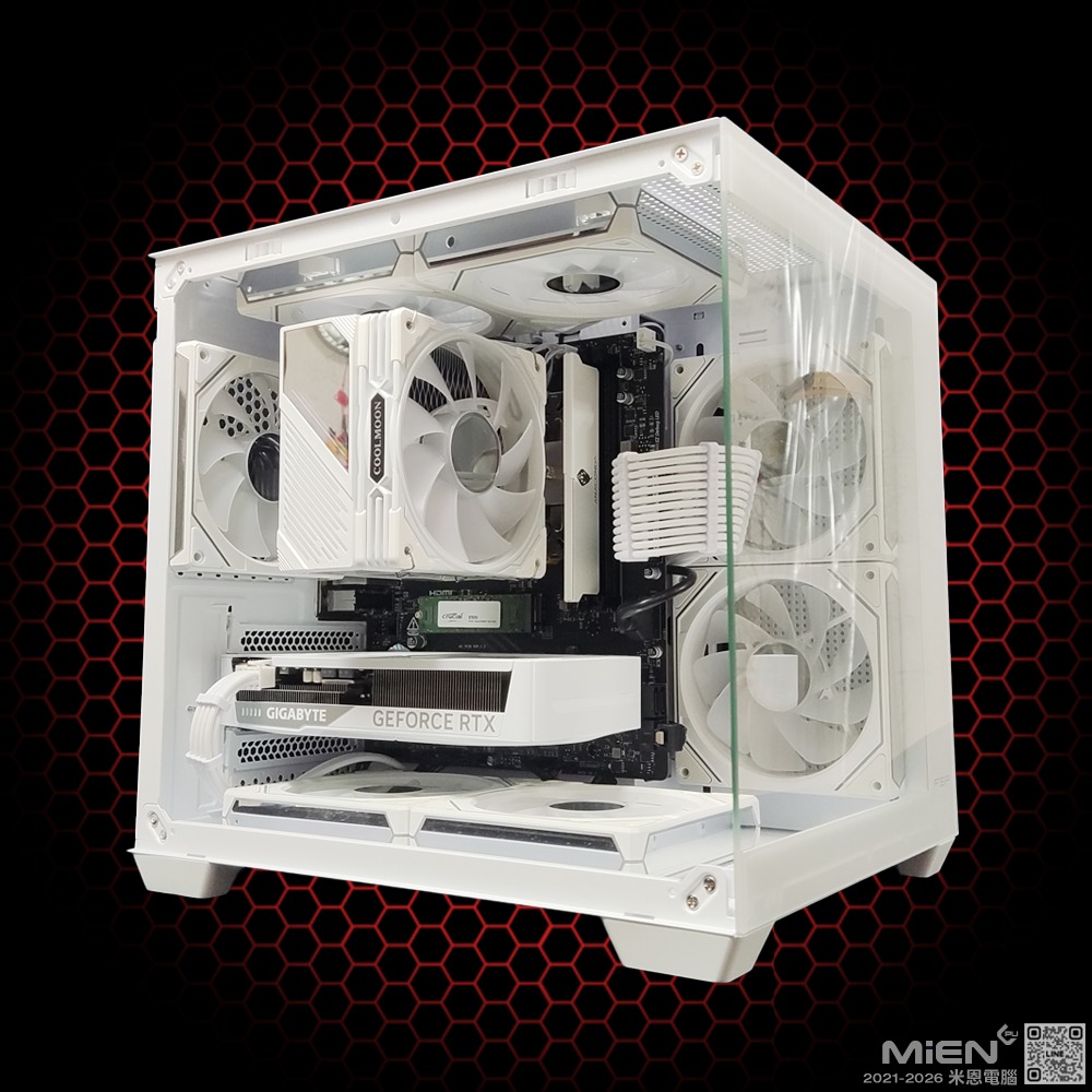 MiEN U5-225F RTX5060 遊戲影音剪片白色機殼米恩電腦主機-細節圖5