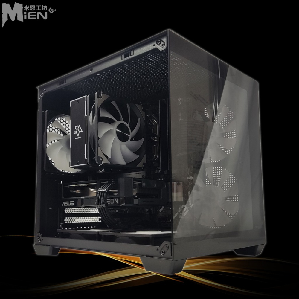 MiEN AMD R5-7500F RTX5060 炫光燈效海景房黑機殼米恩電腦主機-細節圖5