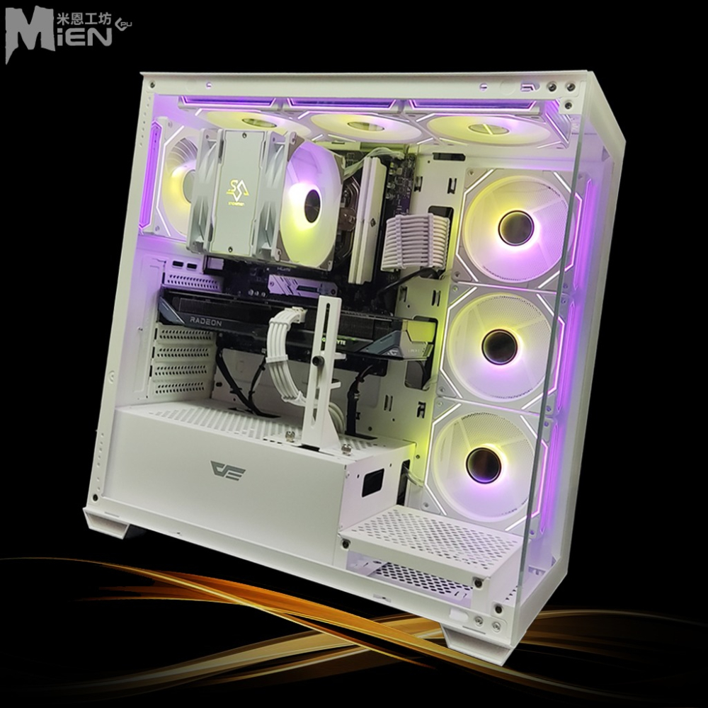 MiEN Ｒ7-8700F RX9060XT 遊戲影音剪片黑白色機殼米恩電腦主機-細節圖4