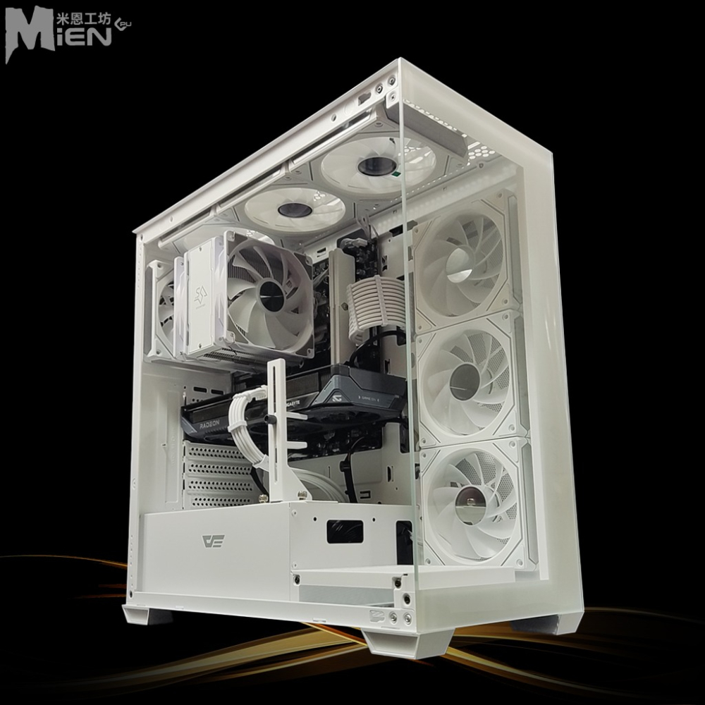 MiEN Ｒ7-8700F RX9060XT 遊戲影音剪片黑白色機殼米恩電腦主機-細節圖5