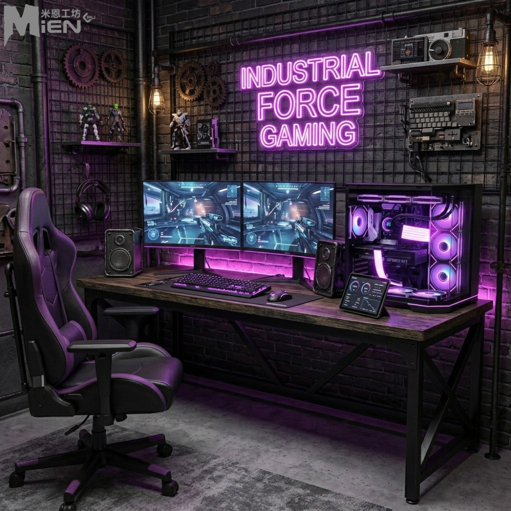 MiEN R7-7800x3D RTX5070 黑色電競遊戲三角海景房米恩電腦主機-細節圖2