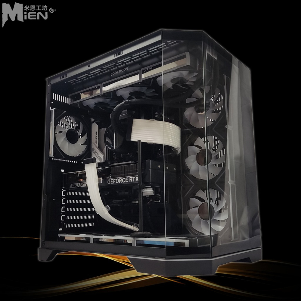 MiEN R7-7800x3D RTX5070 黑色電競遊戲三角海景房米恩電腦主機-細節圖6
